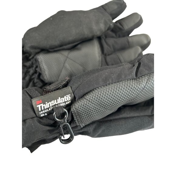 3M gloves Mens M/L Thinsulate Therra Insulation Black adjustable Velcro - Picture 3 of 4